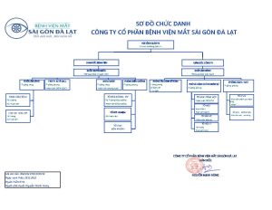 Sơ đồ chức danh Công ty Cổ phần Bệnh viện Mắt Sài Gòn Đà Lạt